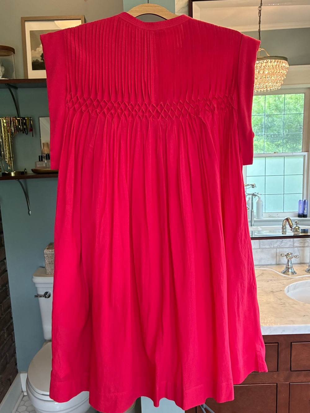 NWT Madewell Embroidered Pleated Mini Dress Sz M - Picture 5 of 8